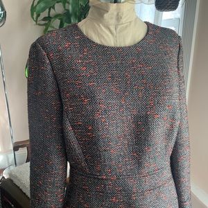 J. CREW long sleeve tweed sheath dress GORGEOUS